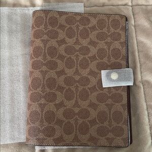 Coach Notebook In Signature Canvas